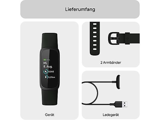 FITBIT Inspire 3, Fitness Tracker, S und L, Midnight Zen/Black Fitness Tracker, Größe S und L in Midnight Zen/Black kaufen | SATURN FITBIT Inspire 3, Fitness Tracker, S und L, Midnight Zen/Black Fitness Tracker, Größe S und L in Midnight Zen/Black kaufen | SATURN